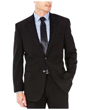 Haggar Mens Classic fit Sport Coat Blazer 40 R Black Solid Stretch