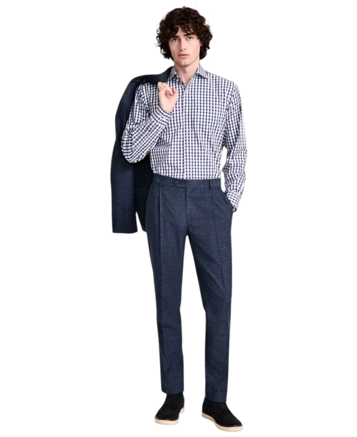 Tommy Hilfiger Mens Modern fit Dress Pants 32 / 34 Navy Blue Linen