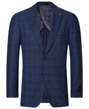 Tom Baine Mens Modern fit Sport Coat Blazer 38 R Blue Plaid