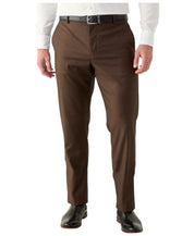 Perry Ellis Mens Modern fit Dress Pants 34 / 32 Brown Solid