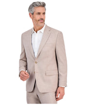 Tallia Mens Classic fit Suit Jacket Blazer 50 R Beige Solid