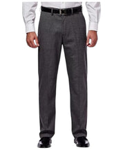 Haggar Mens Classic fit Dress Pants 36 / 30 Charcoal Grey Solid Stretch