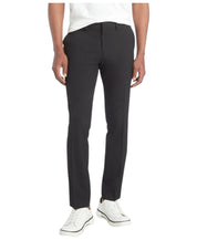 Kenneth Cole Mens Skinny fit Dress Pants 36 / 32 Black Solid Stretch