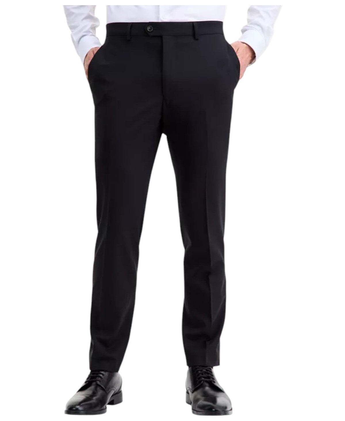 Ted Baker Mens Modern fit Dress Pants 34 / 34 Black Solid Stretch