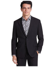 Tallia Mens Classic fit Suit Jacket Blazer 44 R Black Solid Stretch