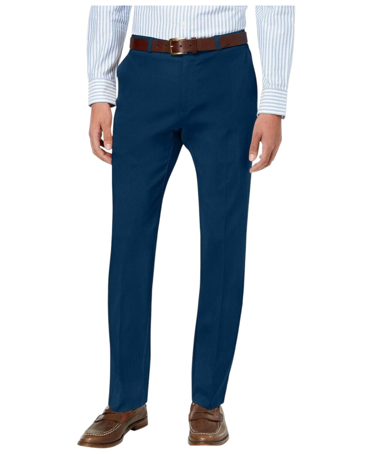 Tommy Hilfiger Mens Modern fit Dress Pants 40 / 30 Navy Blue Solid Stretch