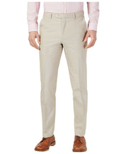 Tommy Hilfiger Mens Modern fit Dress Pants 42 / 34 Beige Solid Stretch