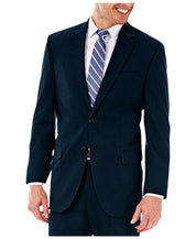 Haggar Mens Classic fit Suit Jacket Blazer 50 R Navy Blue Solid Stretch