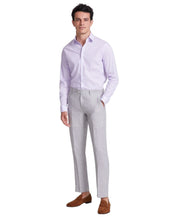 Bar Iii Mens Slim fit Dress Pants 31 / 30 Light Grey Solid Stretch Linen