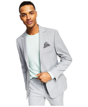 Bar Iii Mens Skinny fit Suit Jacket Blazer 38 S Light Grey Solid Stretch