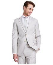 Dkny Mens Modern fit Suit Jacket Blazer 44 L Beige Solid Stretch