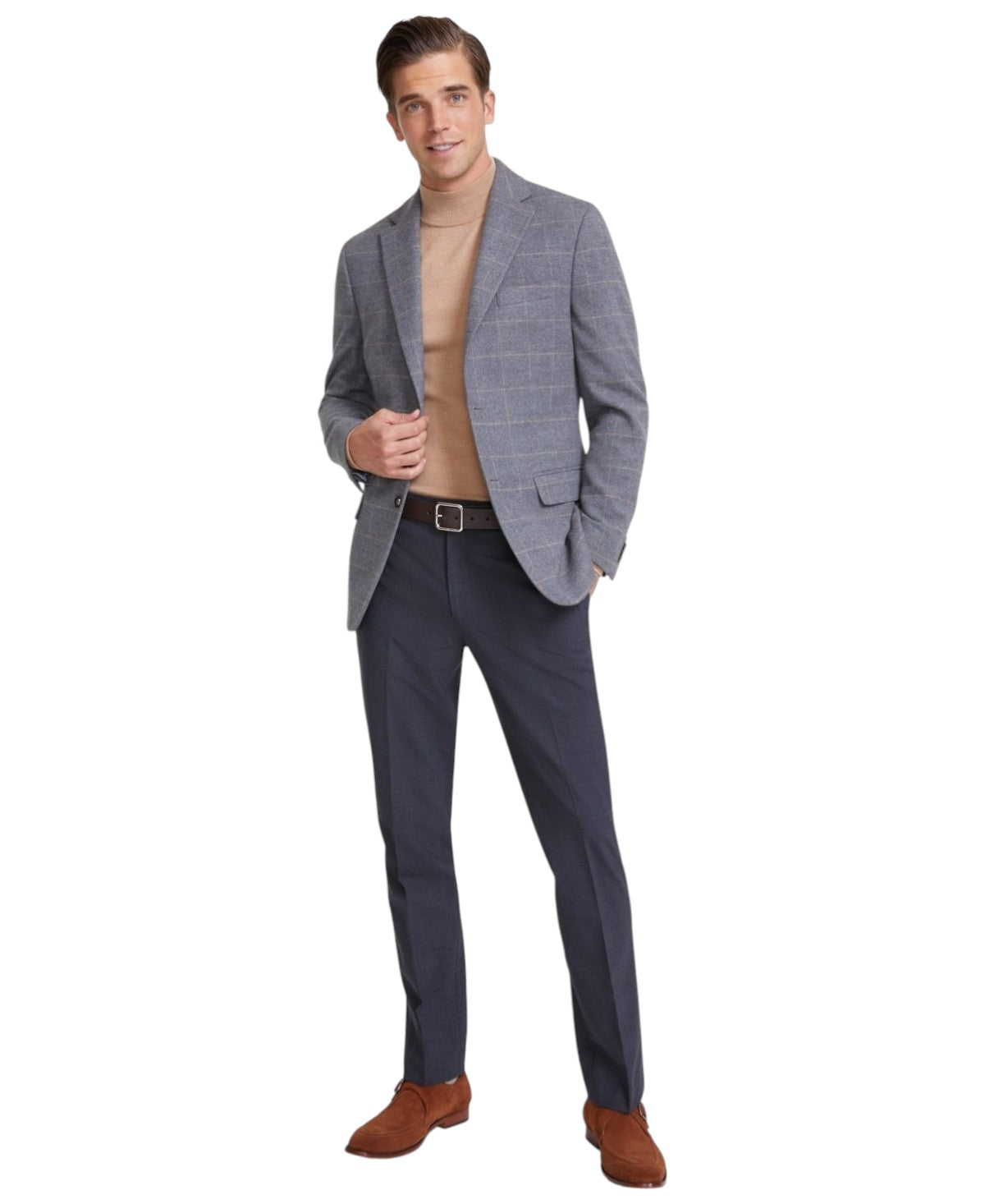 Tommy Hilfiger Mens Modern fit Sport Coat Blazer 36 R Grey Check Stretch
