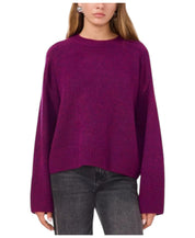 1. State Womens Classic fit Wide Sleeve Crewneck Sweater XS  Purple Solid
