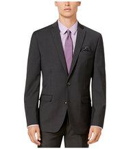 Bar Iii Mens Slim fit Suit Jacket Blazer 46 R Charcoal Grey Solid Stretch