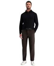 Haggar Mens Classic fit Dress Pants Corduroy Pants 42 / 29 Brown Solid Stretch