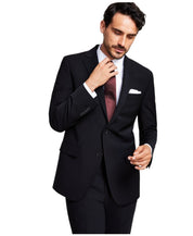 Brooks Brothers Mens Classic fit Suit Jacket Blazer 44 L Black Solid Stretch