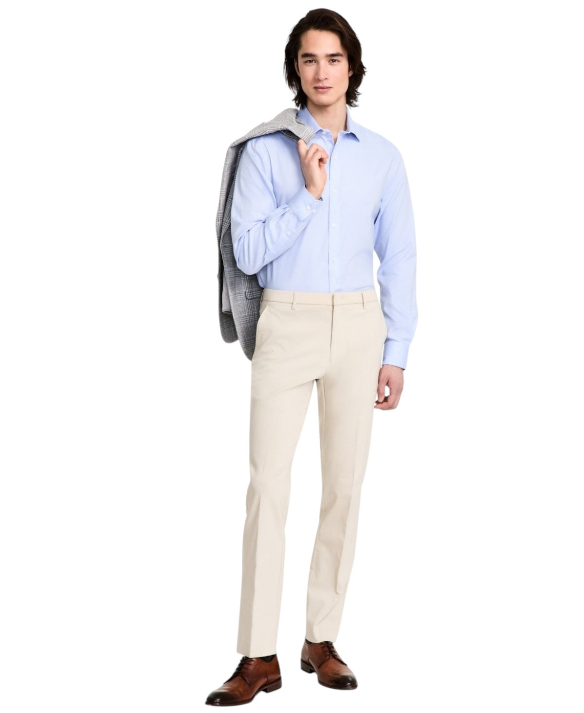 Tommy Hilfiger Mens Modern fit Dress Pants 33 / 32 Butter Beige Solid Stretch