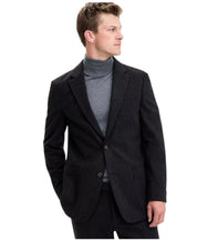 Tommy Hilfiger Mens Modern fit Sport Coat Blazer 38 R Dark Grey Striped Stretch