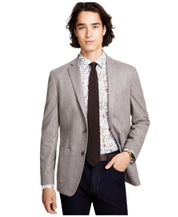 Bar Iii Mens Slim fit Sport Coat Blazer 36 S Beige Herringbone Stretch