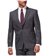 Haggar Mens Regular fit Sport Coat Blazer 40 R Charcoal Grey Solid Stretch