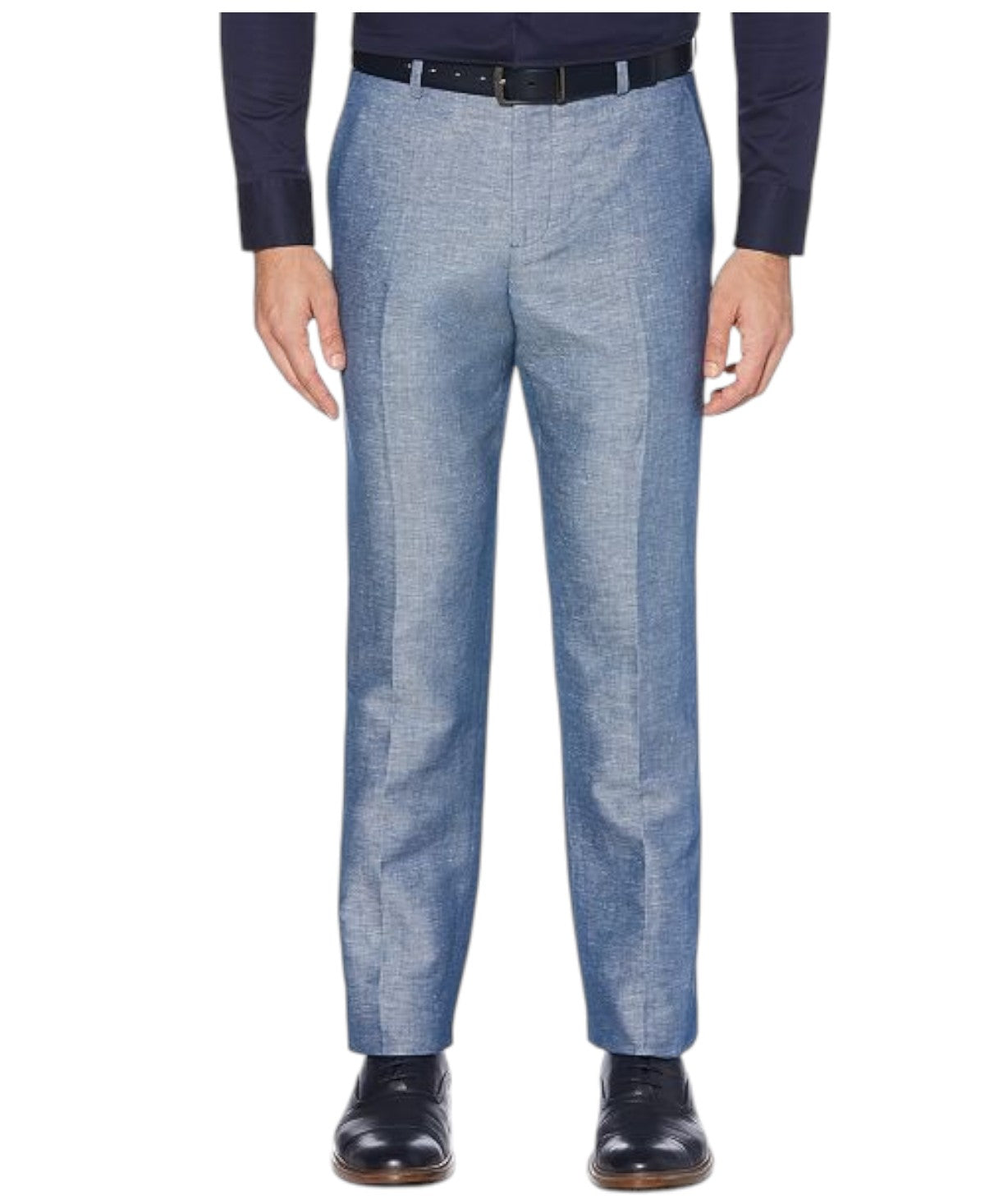 Perry Ellis Mens Modern fit Dress Pants 32 / 29 Blue Solid Stretch