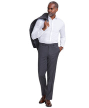 Tallia Mens Classic fit Dress Pants 44 / 30 Charcoal Grey Solid Stretch