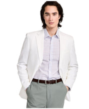 Tommy Hilfiger Mens Modern fit Sport Coat Blazer 50 R White Solid Stretch Linen