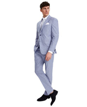 Tommy Hilfiger Mens Modern fit Suit Jacket Blazer 44 S Light Blue Solid