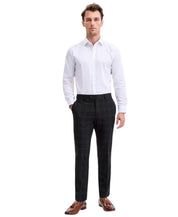 Bar Iii Mens Slim fit  Wool Dress Pants 32 / 34 Navy / Green Plaid