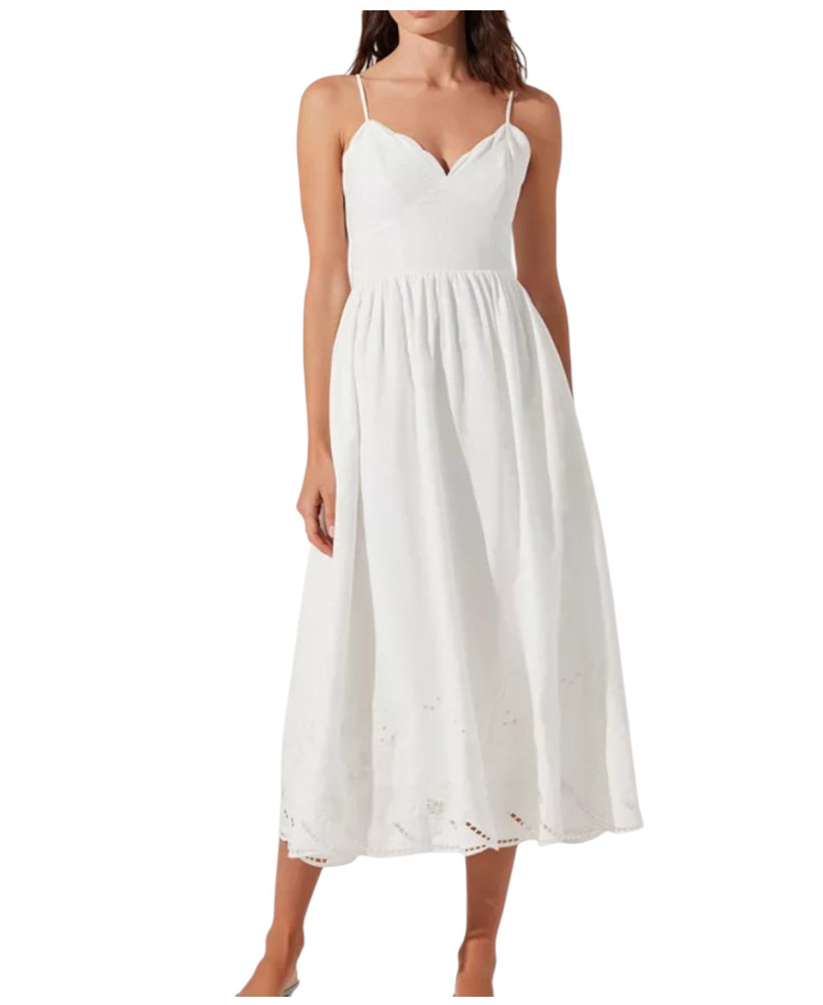 Astr The Label Womens Tank Top Dress Large White Solid