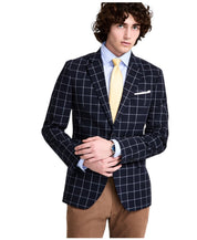 Nautica Mens Cotton Linen Printed M Navy 36R