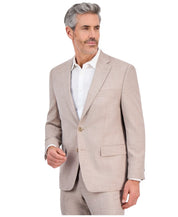 Tallia Mens Classic fit Suit Jacket Blazer 46 L Beige Solid Stretch