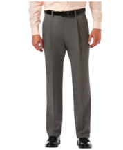 Haggar Mens Classic fit Dress Pants 36 / 32 Charcoal Grey Solid Stretch