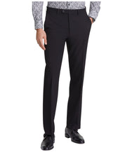 Ted Baker Mens Modern fit Dress Pants 32 / 34 Black Solid Stretch Wool