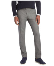 Kenneth Cole Mens Slim fit Dress Pants 34 / 30 Grey Solid Stretch