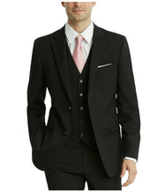 Tommy Hilfiger Mens Modern fit Suit Jacket Blazer 44 R Black Solid Stretch Wool