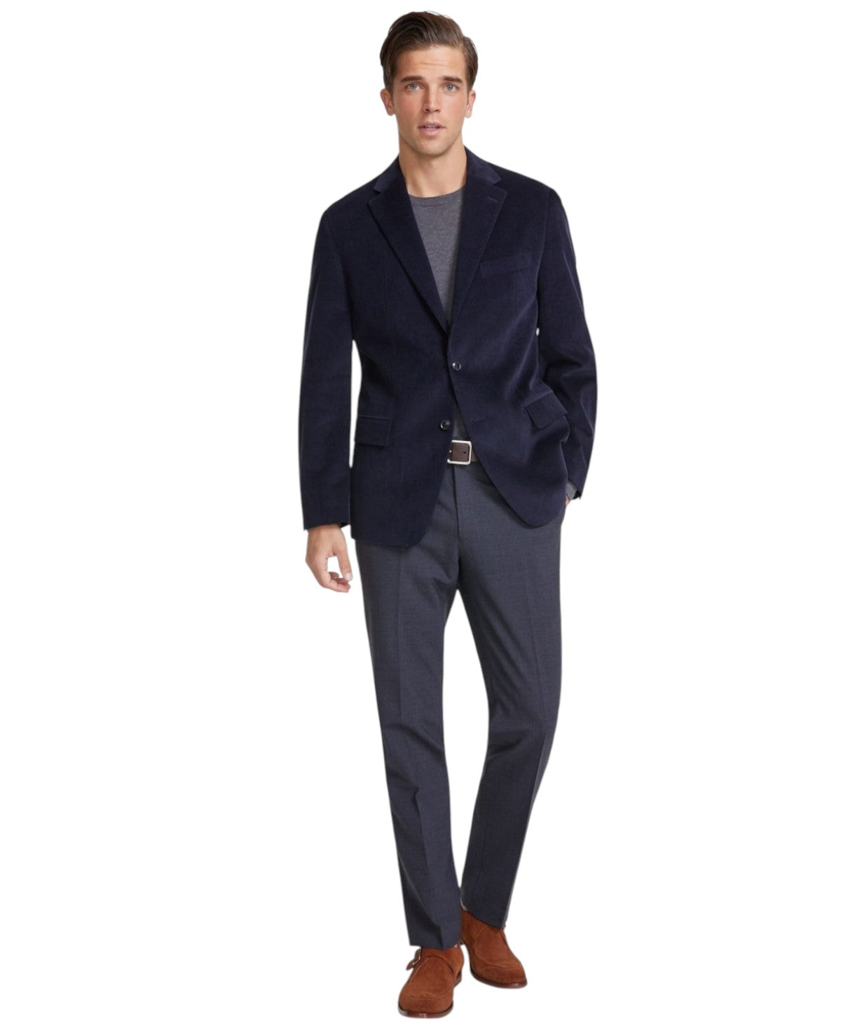 Tommy Hilfiger Mens Modern fit Sport Coat Blazer 42 R Blue Solid Stretch