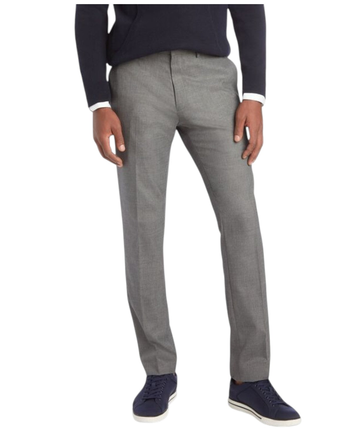 Kenneth Cole Reaction Mens Slim fit Dress Pants 36 / 32 Grey Solid
