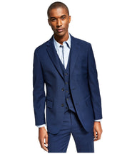 Tommy Hilfiger Mens Modern Fit Suit Jacket Blazer 40 R Blue Solid Stretch Wool