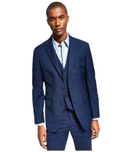Tommy Hilfiger Mens Modern fit Suit Jacket Blazer 42 R Blue Solid Stretch Wool