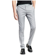 Bar Iii Mens Slim fit Dress Pants 32 / 30 Light Grey Solid