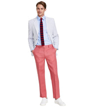 Nautica Mens Modern fit Dress Pants 32 / 30 Red Solid Stretch Linen