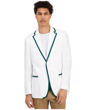Tommy Hilfiger Mens Modern fit Sport Coat Blazer 40 R White Green Tipped
