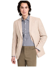 Tommy Hilfiger Mens Modern fit Sport Coat Blazer 36 R Beige Solid Stretch Linen