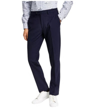 Bar Iii Mens Slim fit Dress Pants 29 / 29 Navy Blue Solid Stretch Wool