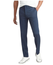 Kenneth Cole Mens Slim fit Dress Pants 32 / 30 Navy Blue Solid Stretch