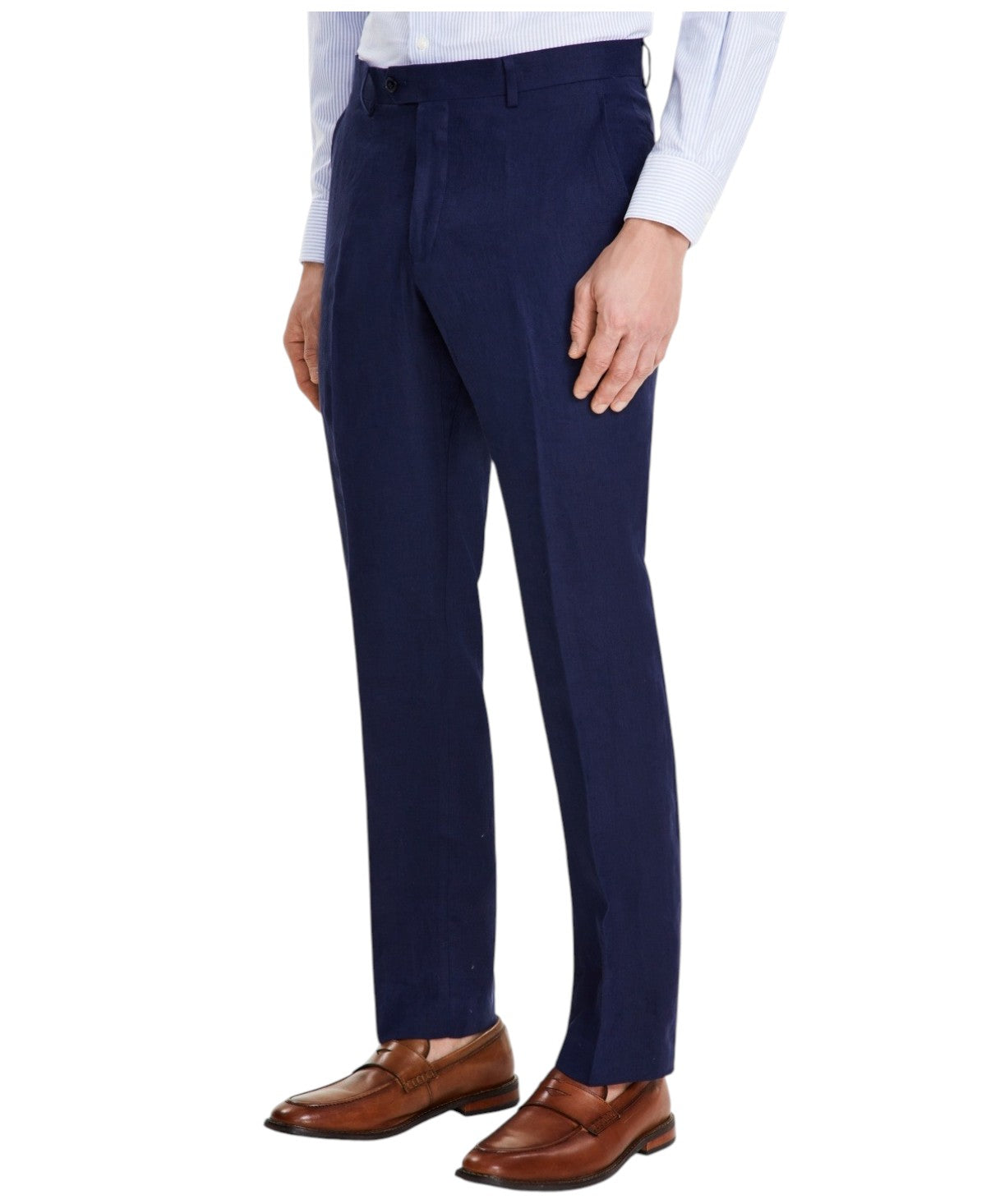 Tommy Hilfiger Mens Modern fit Dress Pants 44 / 32 Navy Blue Solid Stretch