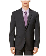 Bar Iii Mens Slim fit Suit Jacket Blazer 46 R Dark Grey Solid Stretch