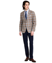 Tommy Hilfiger Mens Modern fit Sport Coat Blazer 44 S Beige Plaid Stretch