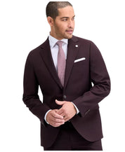 Ted Baker Mens Modern fit Wool Suit Jacket Blazer 36 S Burgundy Red Solid